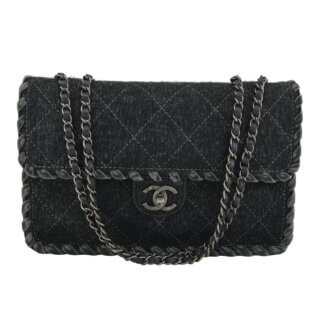 Handtasche CHANEL Timeless Jumbo Felt Flap Bag gebraucht 1