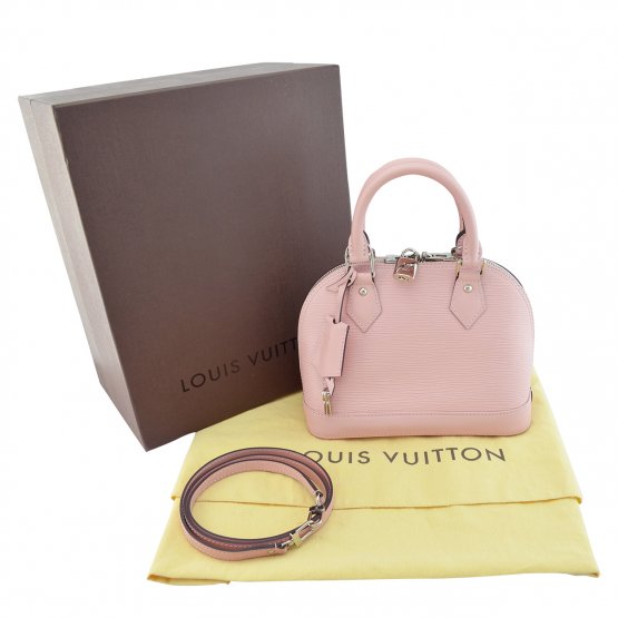 Handtasche LOUIS VUITTON Alma BB Rose Ballerine gebraucht 9