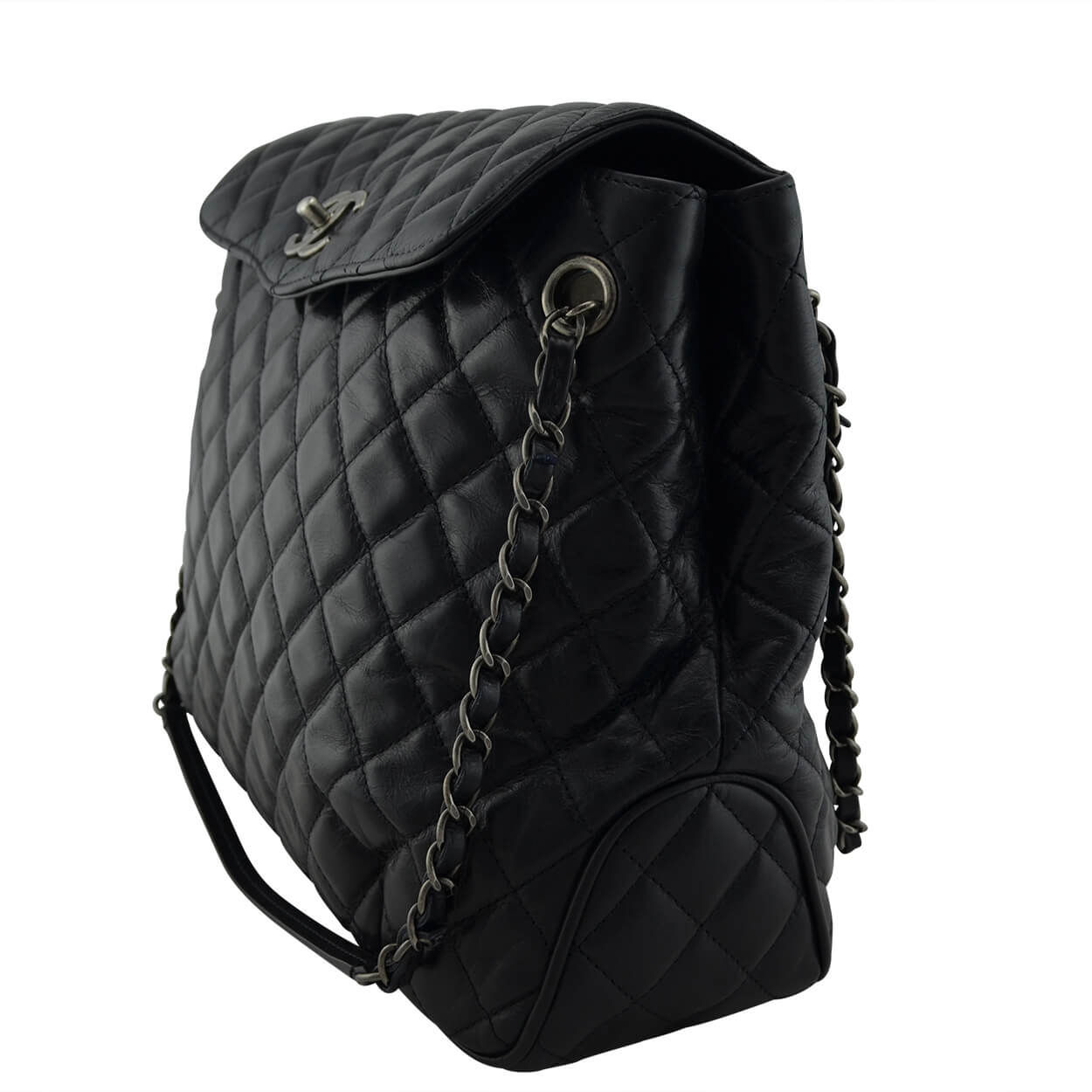 Handtasche CHANEL Quilted Shopping Bag Schwarz gebraucht 7