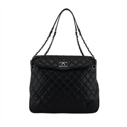 Handtasche CHANEL Quilted Shopping Bag Schwarz gebraucht 3