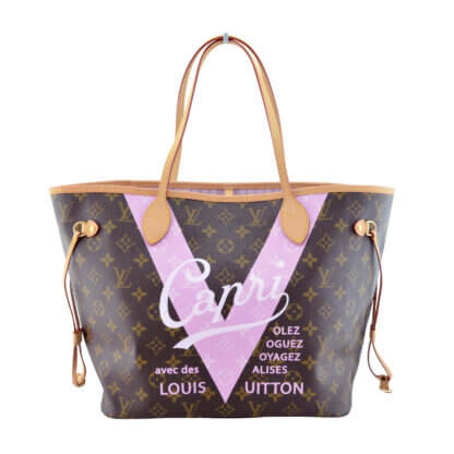 Handtasche LOUIS VUITTON Neverfull MM Capri gebraucht 13