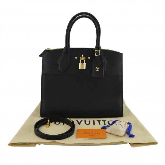 Handtasche LOUIS VUITTON City Steamer MM schwarz gebraucht 32