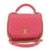 Handtasche CHANEL Top Handle Chevron Bag gebraucht 9