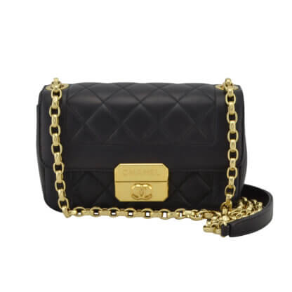 Handtasche CHANEL Chic With Me Small Flap Bag Schwarz gebraucht 2