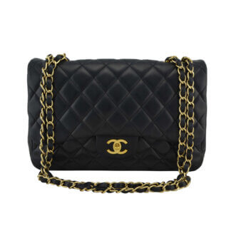 Handtasche CHANEL Timeless Jumbo Classic Single Flap Bag Schwarz gebraucht 2