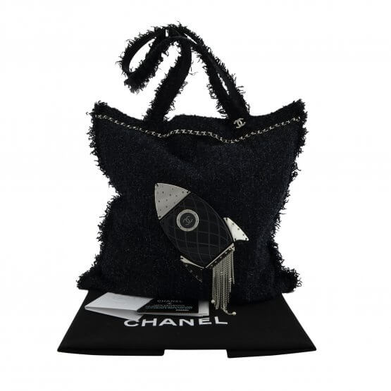 Handtasche CHANEL Tweed Rocket Grand Shopping Bag gebraucht 5