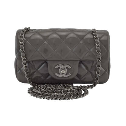 CHANEL Extra Mini Flap Bag Second Hand Baselle