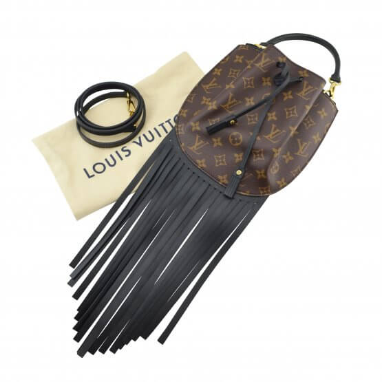 Handtasche LOUIS VUITTON Fringed Noe Monogram Canvas gebraucht 6