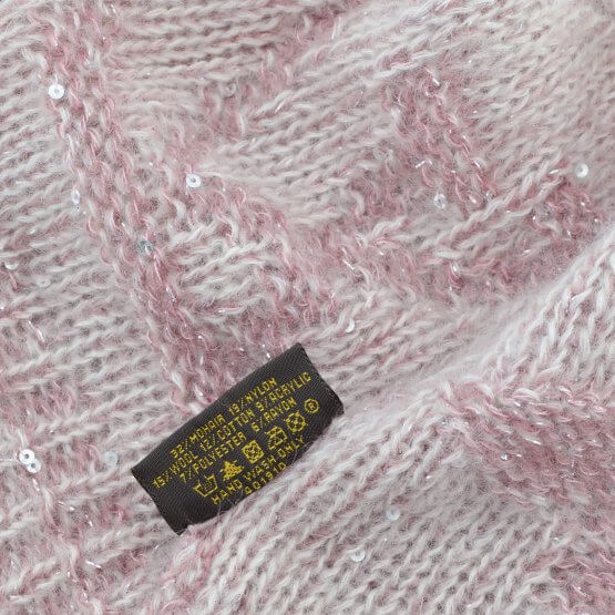 LOUIS VUITTON Glitter Bonnet Mütze Rosa gebraucht 4