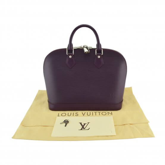 Handtasche LOUIS VUITTON Alma PM Epi Leder Cassis gebraucht 1