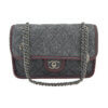 Handtasche CHANEL Wool Flap Bag Edelweiß gebraucht 2