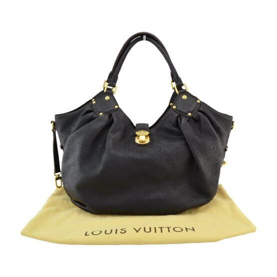 Handtasche LOUIS VUITTON Mahina L Schwarz gebraucht 1