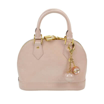 Handtasche LOUIS VUITTON Alma BB Vernis Leder Rose Angelique gebraucht 2