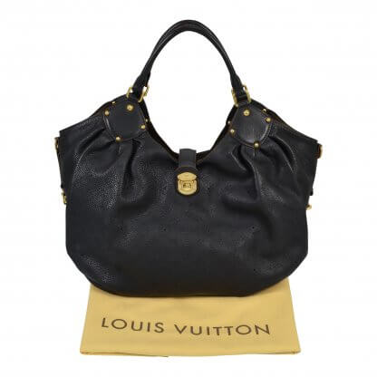 Louis Vuitton Mahina XL Leder Handtasche Schwarz 1