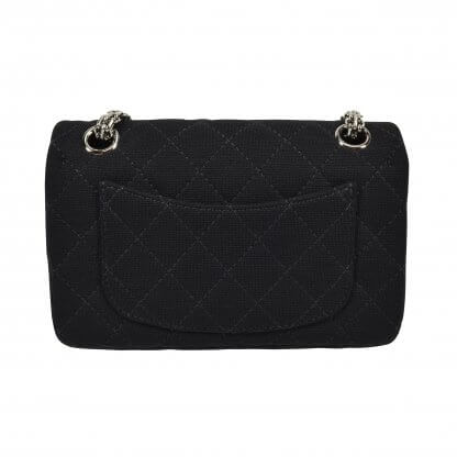 CHANEL 2.55 Reissue 224 Double Flap Bag Jersey Handtasche Schwarz 3