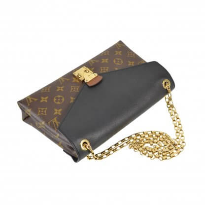 Louis Vuitton Pallas Chain Monogram Canvas Schwarz Handtasche Second Hand 8