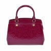 Louis Vuitton Bréa PM Monogram Vernis Magenta Leder Handtasche Second Hand 3