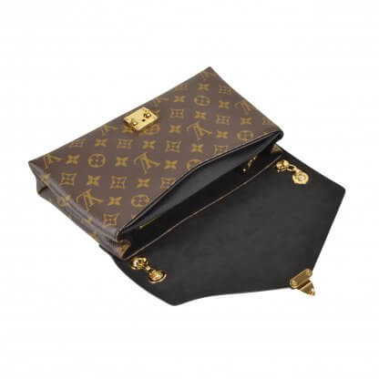 Louis Vuitton Pallas Chain Monogram Canvas Schwarz Handtasche Second Hand 9