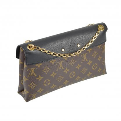 Louis Vuitton Pallas Chain Monogram Canvas Schwarz Handtasche Second Hand 3