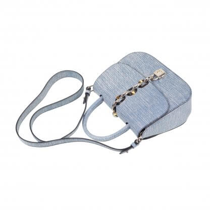 Louis Vuitton Chain It Epi Leder Handtasche Blau Second Hand 8