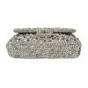 CHANEL Timeless Tweed Strass Single Flap Bag Medium Handtasche Second Hand 6
