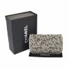 CHANEL Timeless Tweed Strass Single Flap Bag Medium Handtasche Second Hand 1