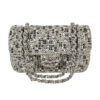 CHANEL Timeless Tweed Strass Single Flap Bag Medium Handtasche Second Hand 2