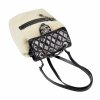 CHANEL Shearling Quilted Mountain Backpack Schwarz Weiß Second Hand 7