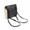 CHANEL Shearling Quilted Mountain Backpack Schwarz Weiß Second Hand 3