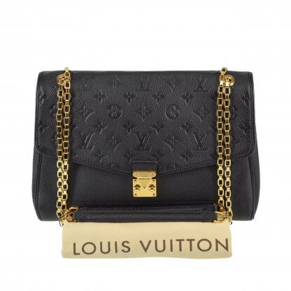 Louis Vuitton Saint Germain MM Monogram Empreinte Leder Schwarz Second Hand 2