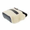 CHANEL Shearling Quilted Mountain Backpack Schwarz Weiß Second Hand 5
