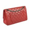 Chanel 2.55 Reissue Medium 226 Double Flap Bag Leder Handtasche Rot Second Hand 2