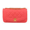 CHANEL Diana Jersey Flap Bag Koralle Second Hand 2