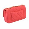 CHANEL Diana Jersey Flap Bag Koralle Second Hand 3