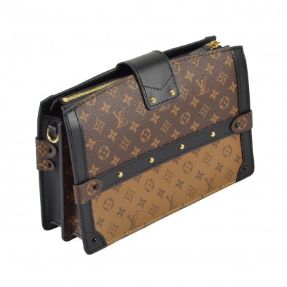 Louis Vuitton Trunk Clutch Monogram Canvas Handtasche Second Hand 4