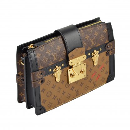 Louis Vuitton Trunk Clutch Monogram Canvas Handtasche Second Hand 3