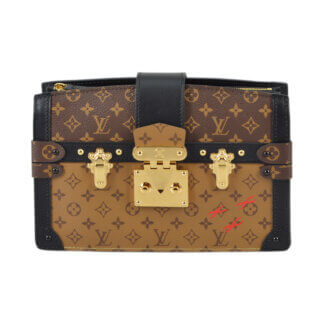 Louis Vuitton Trunk Clutch Monogram Canvas Handtasche Second Hand 2