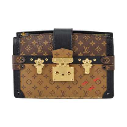 Louis Vuitton Trunk Clutch Monogram Canvas Handtasche Second Hand 2