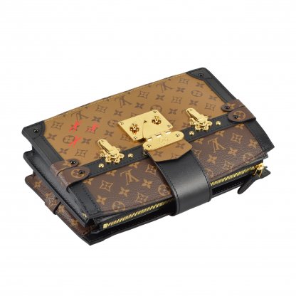 Louis Vuitton Trunk Clutch Monogram Canvas Handtasche Second Hand 8