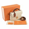 Louis Vuitton Pochette Metis Monogram Empreinte Leder Handtasche Creme Beige Second Hand 0
