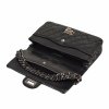 CHANEL 2.55 Reissue Medium Double Flap Bag Leder Handtasche Schwarz Scond Hand 9