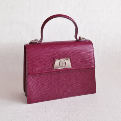 Louis Vuitton Sevigne PM Epi Leder Fuchsia Handtasche Second Hand 13201 1