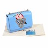 Louis Vuitton Twist MM Early Bird Epi Leder Handtasche Blau Hellblau Second Hand 1