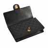 CHANEL Pearl Flap Bag Leder Handtasche Schwarz Second Hand 7