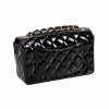 CHANEL Mini Rectangular Timeless Flap Bag Lackleder Handtasche Schwarz Second Hand 3
