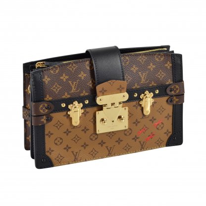 Louis Vuitton Trunk Clutch Monogram Canvas Reverse Handtasche Second Hand 2