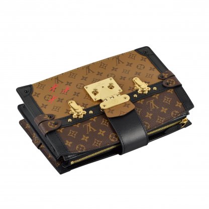 Louis Vuitton Trunk Clutch Monogram Canvas Reverse Handtasche Second Hand 6