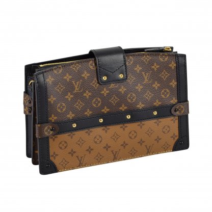 Louis Vuitton Trunk Clutch Monogram Canvas Reverse Handtasche Second Hand 3