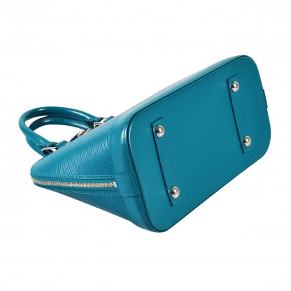 Louis Vuitton Alma PM Epi Leder Handtasche Cyan Second Hand 14357 5