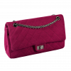CHANEL 2.55 Reissue 226 Double Flap Bag Jersey Handtasche Burgunderrot Second Hand 15099 1